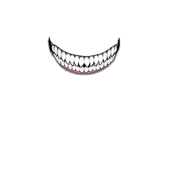 Helmet Sticker Evil Tooth - Image 2
