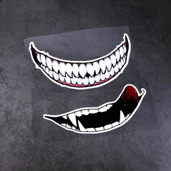 Helmet Sticker Evil Tooth - Image 5