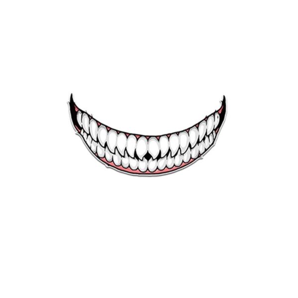 Helmet Sticker Evil Tooth - Image 3