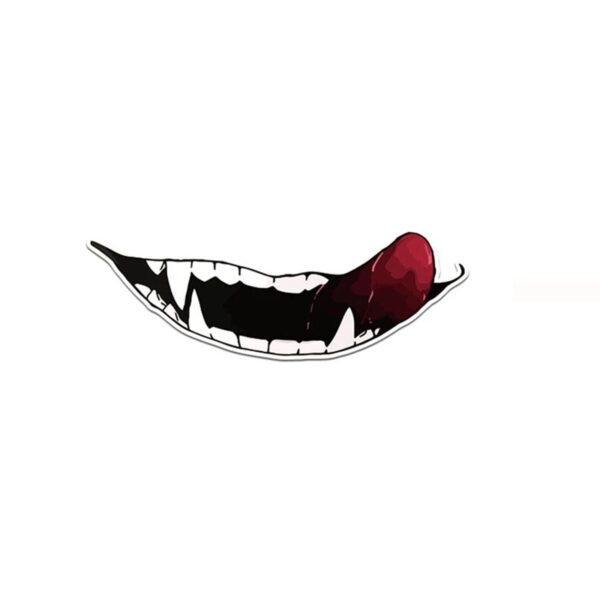 Helmet Sticker Evil Tooth - Image 1