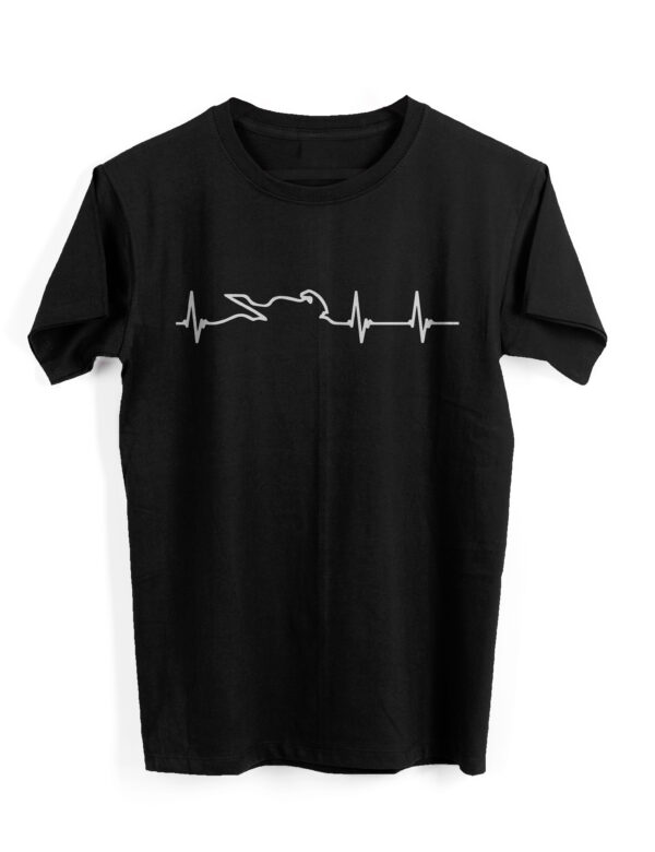 MOTORCYCLE HEARTBEAT T-SHIRT - Image 1