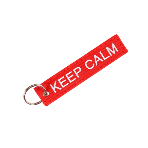 KEEP CALM | MOTORCYCLE KEYCHAIN 2x - Image 1