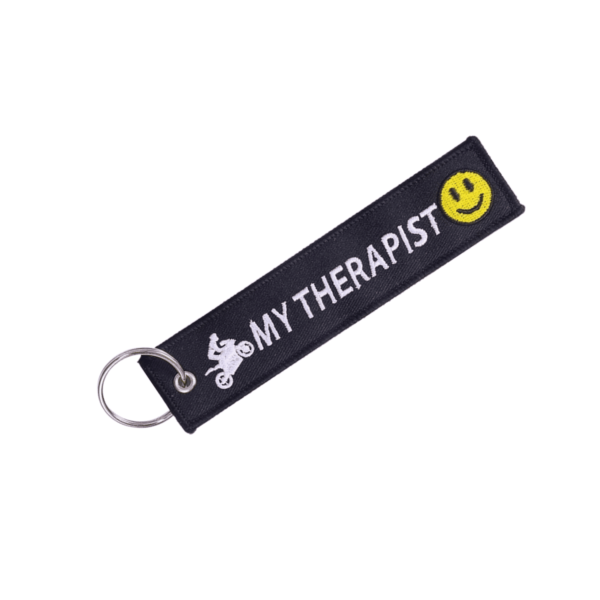 MY THERAPIST | MOTORCYCLE KEYCHAIN 2x - Image 1