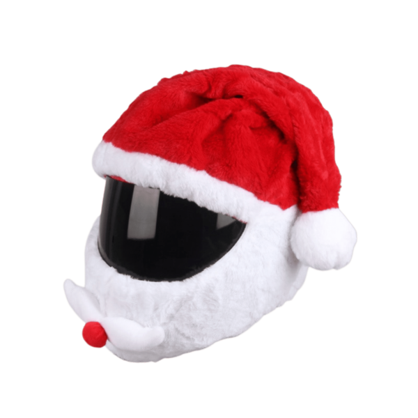 Motorcycle Helmet Cover - Santa - Image 1