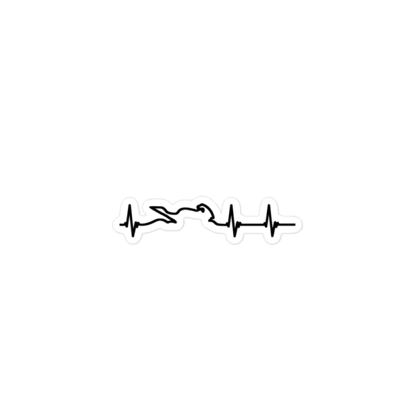 MOTORCYCLE HEARTBEAT STICKER - Image 2