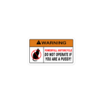 NOT FOR PUSSIES STICKER - Image 2