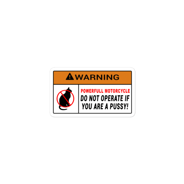NOT FOR PUSSIES STICKER - Image 2