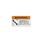 GPS WARNING STICKER - Image 2